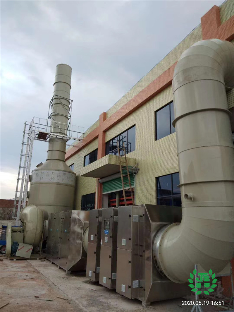 废气处理设备安装接近尾声2 废气处理设备安装接近尾声2